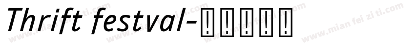 Thrift festval字体转换
